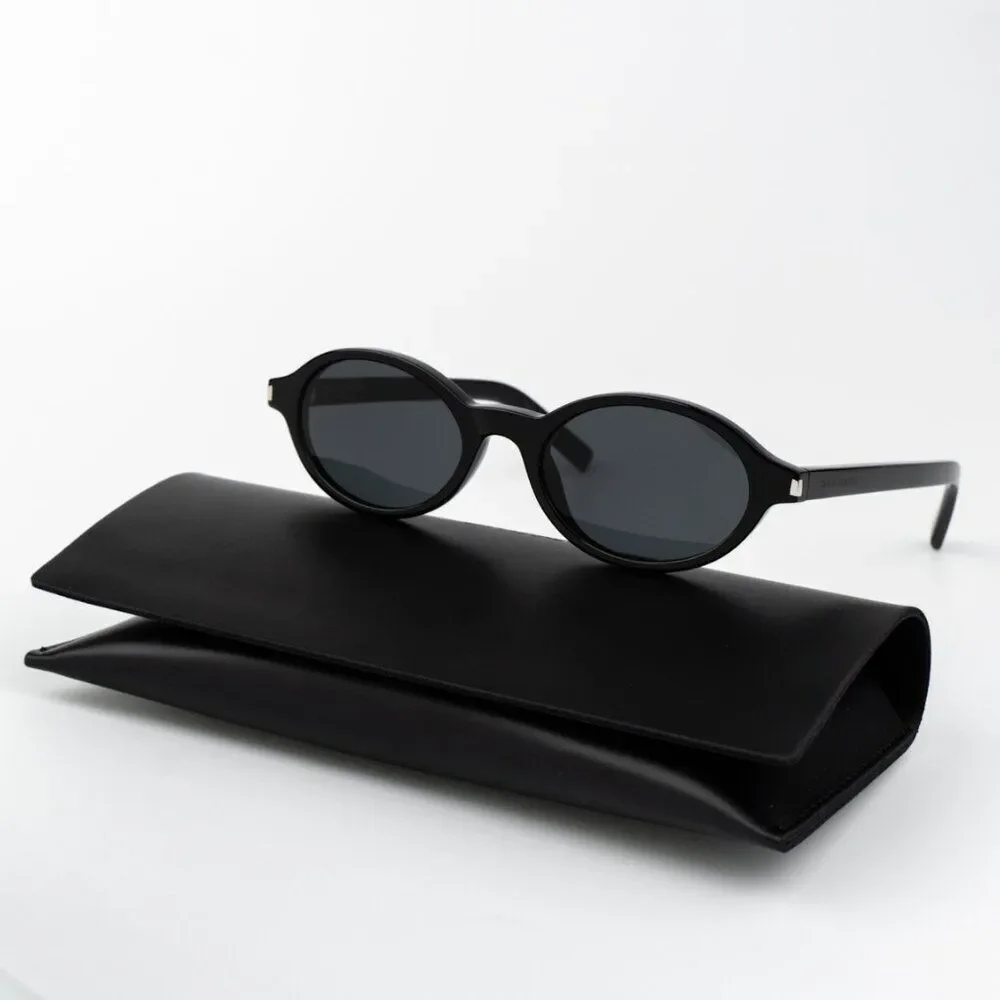 Saint Laurent Men Sunglasses Black Oval SL751 JEANNE 001 BRAND NEW